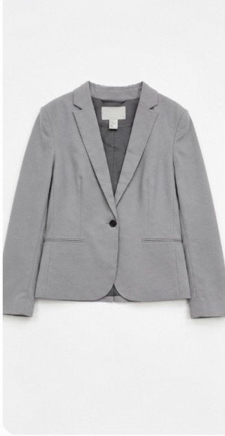 Grijze H&M Blazer, Ophalen of Verzenden, Zo goed als nieuw, Maat 36 (S), Grijs