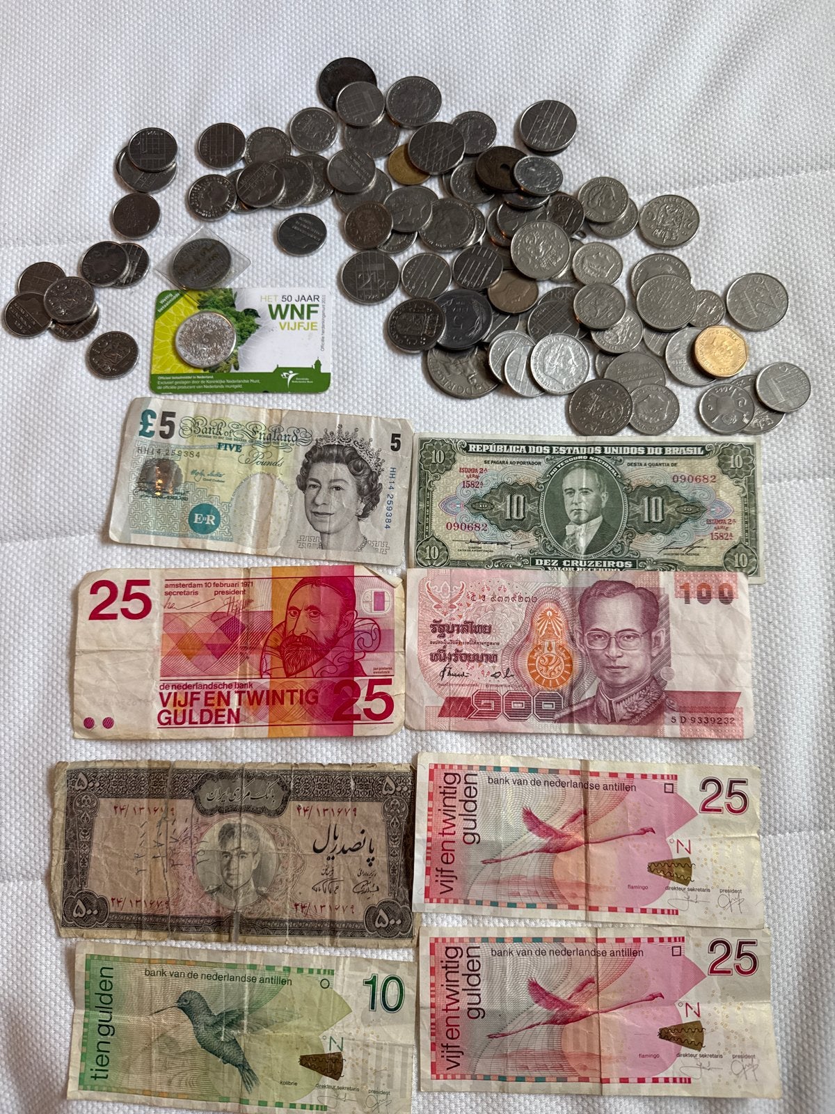 Diverse collectie munten en bankbiljetten, Ophalen of Verzenden, Overige typen