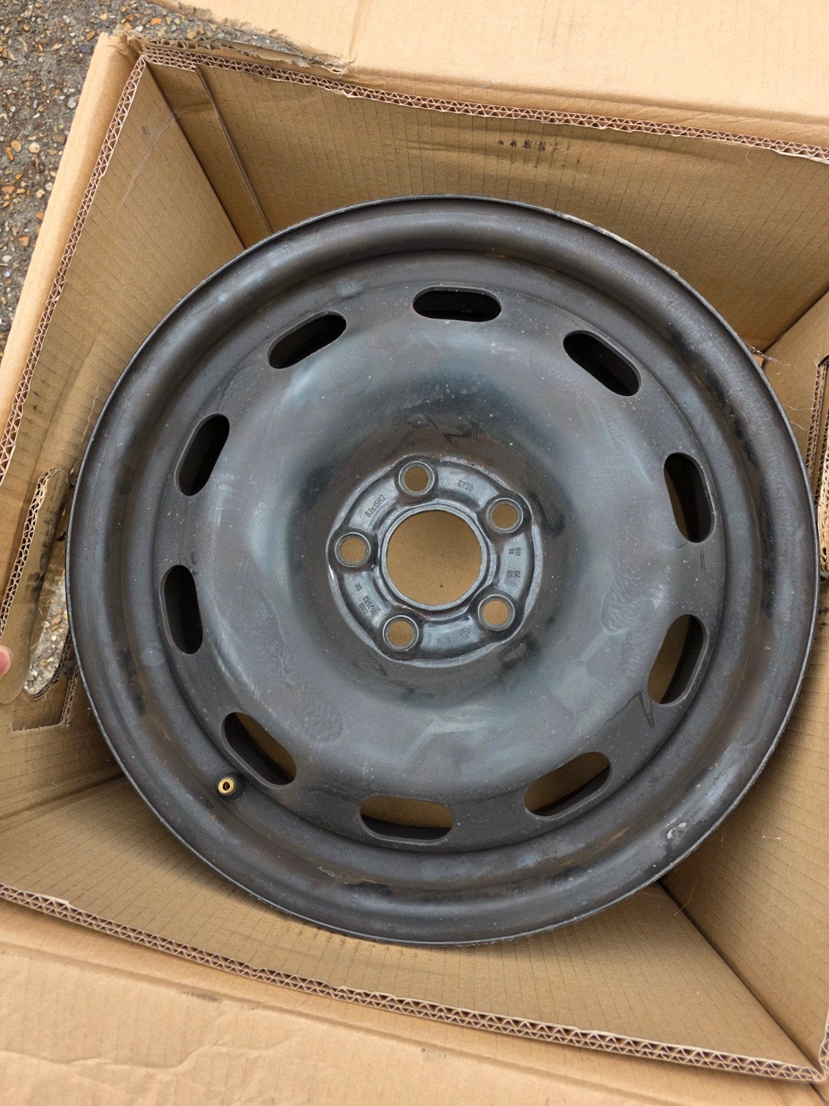 Stalen velgen 15x6 inch met wieldop en bouten, Ophalen of Verzenden