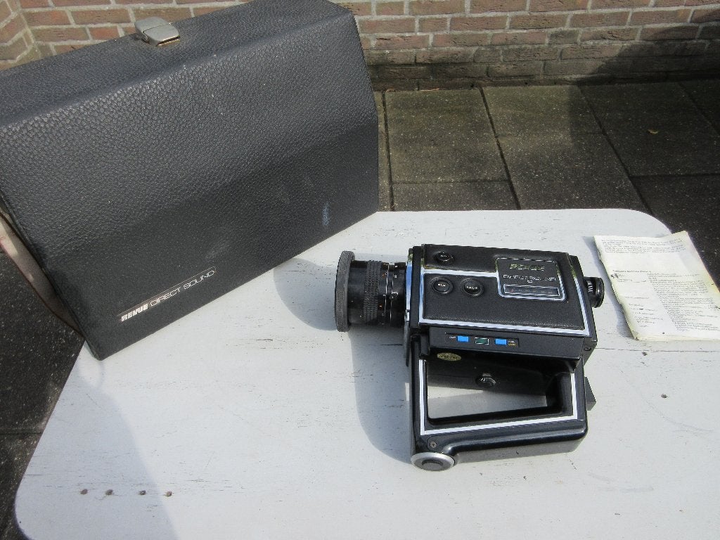 Vintage Revue Direct Sound 8 super 8 camera 1974, Ophalen of Verzenden, Hi 8, Camera