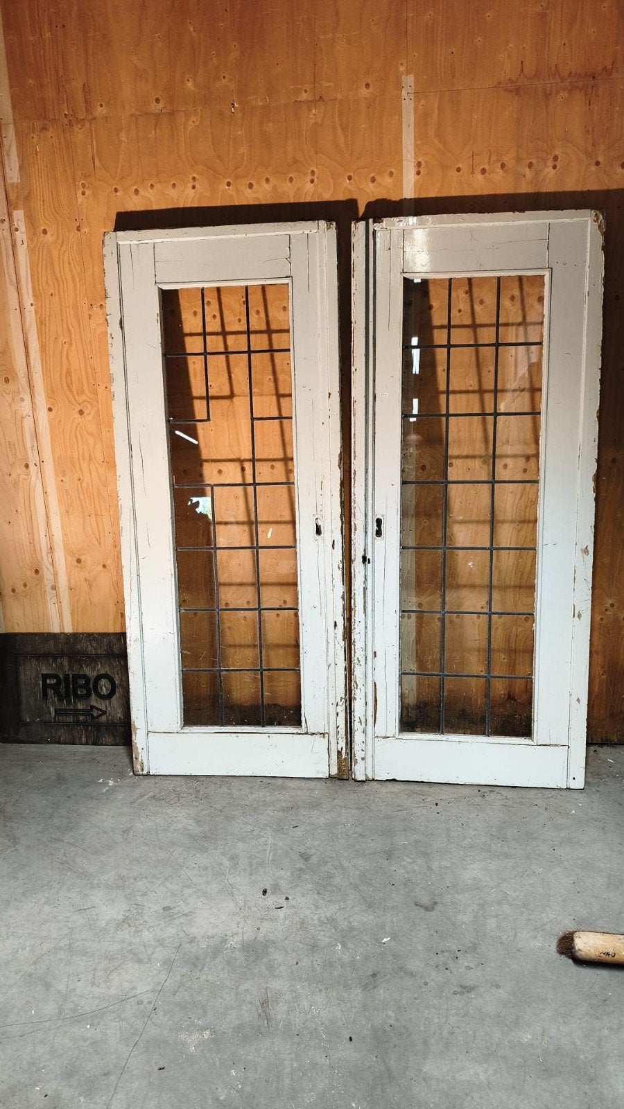 Ensuite deuren met glas in lood, Ophalen, Gebruikt, 80 tot 100 cm, Binnendeur