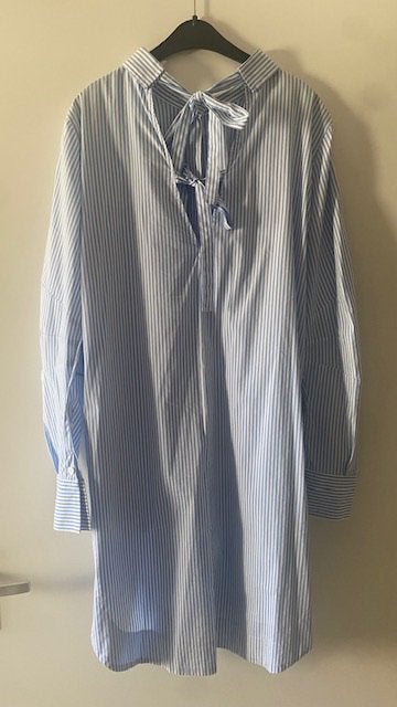 Jane Lushka lange blouse jurk L, Kleding | Dames, Ophalen, Zo goed als nieuw, Maat 42/44 (L), Blauw