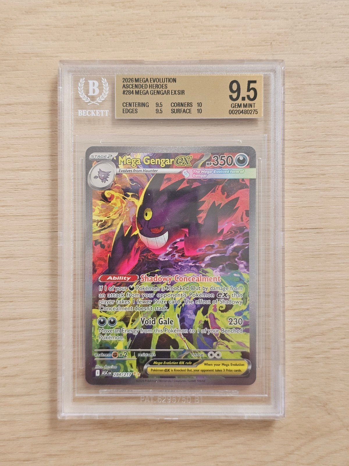 Mega Gengar EX 284 | BGS 9.5 | Pokémon | Ascended Heroes, Ophalen of Verzenden