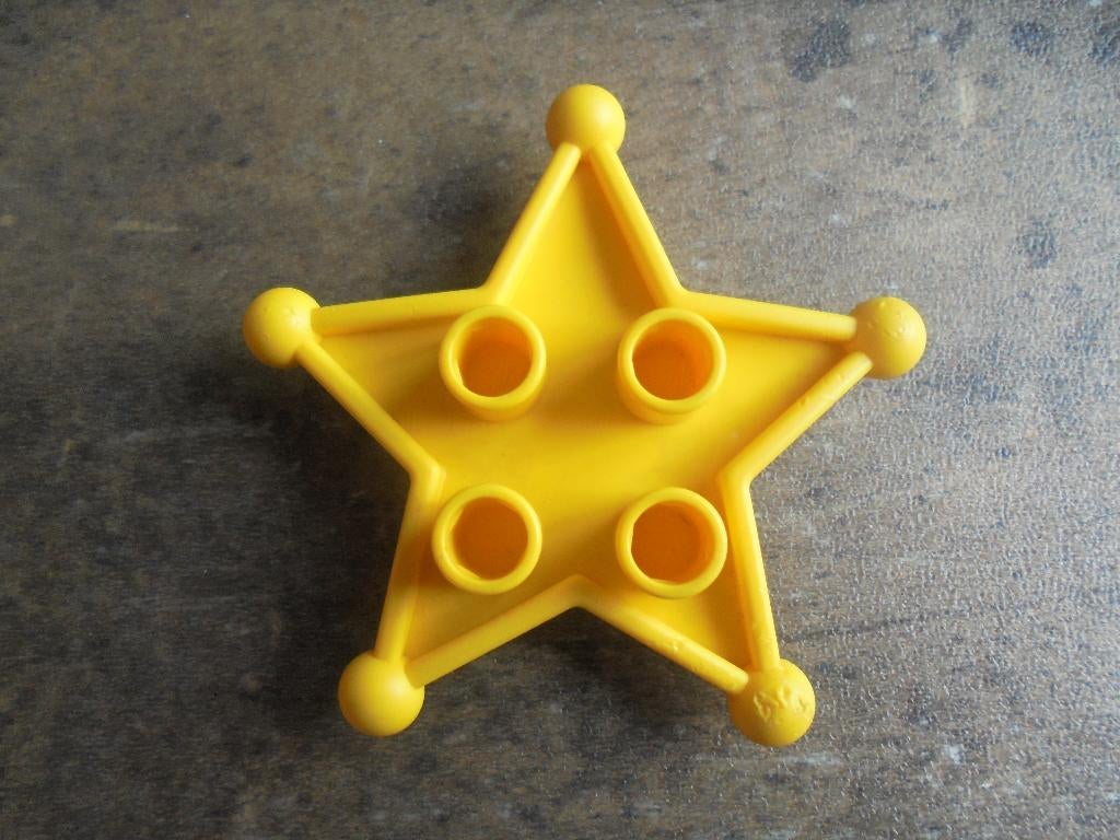 Lego Duplo Sheriff Star for humans (zie foto's), Ophalen of Verzenden, Gebruikt, Losse stenen, Duplo