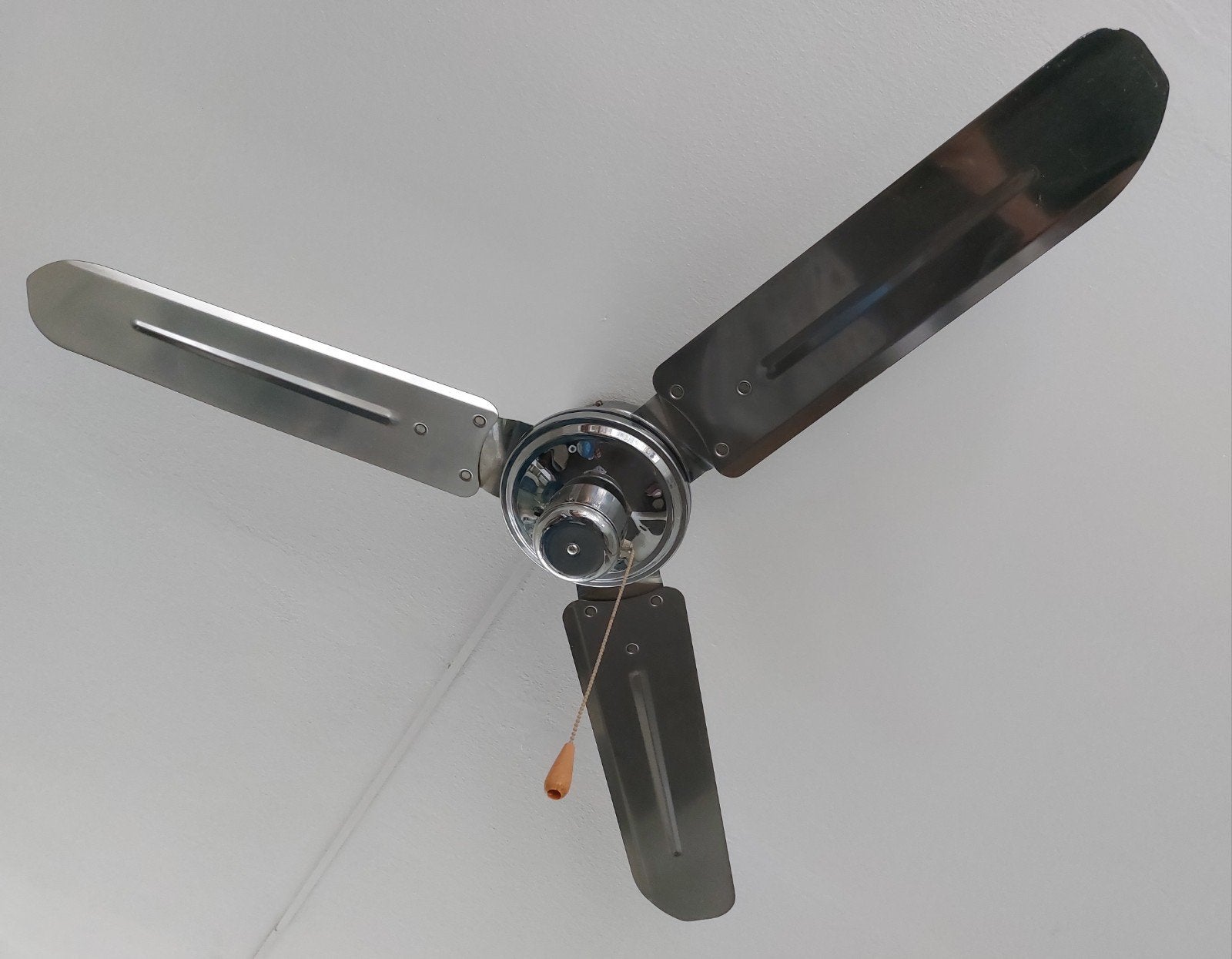 Weihe plafondventilator chroom, Witgoed en Apparatuur, Ventilatoren, Ophalen of Verzenden, Plafondventilator