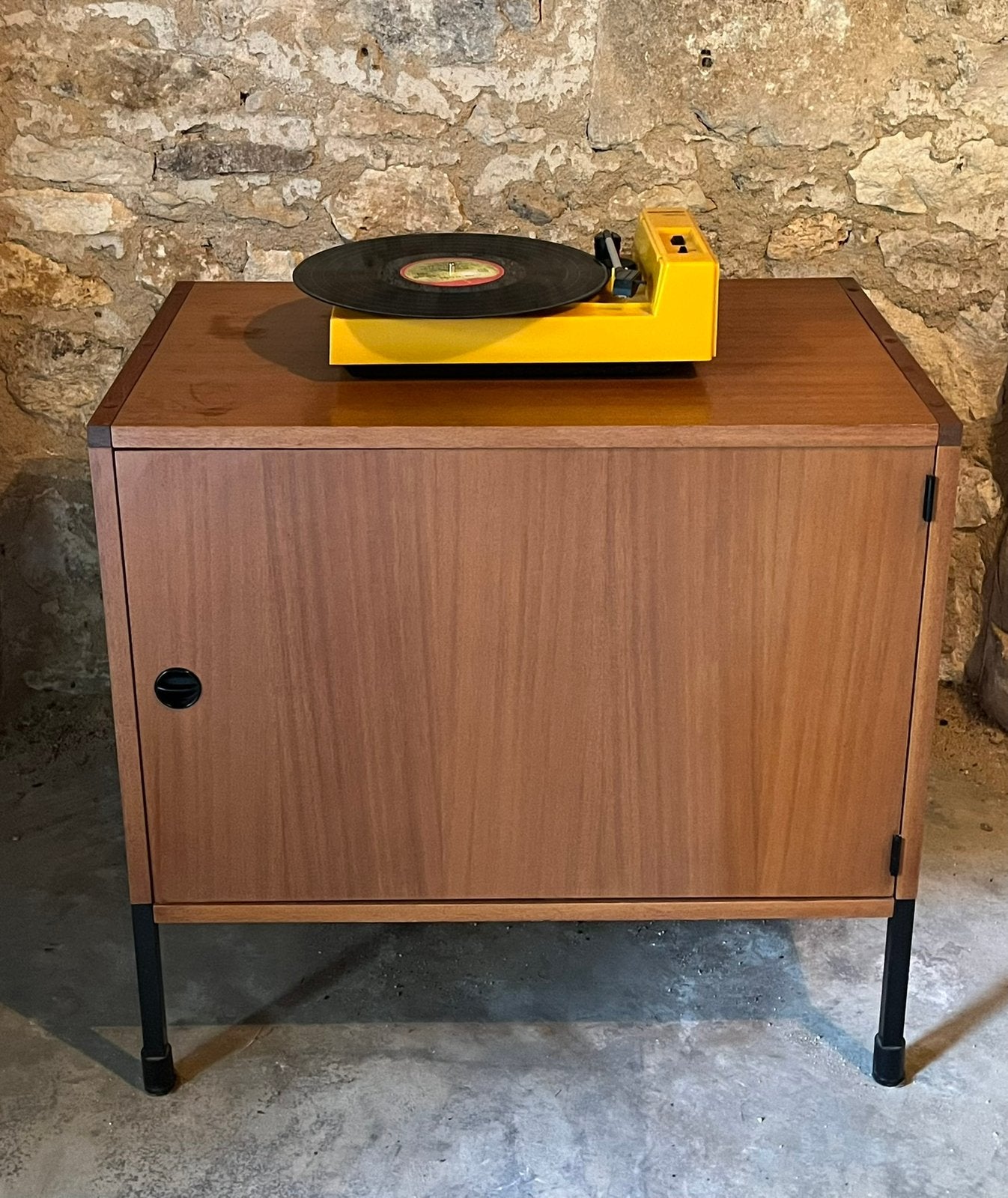 Vintage mid century design platen kastje lp kast jaren 60, Antiek en Kunst, Ophalen