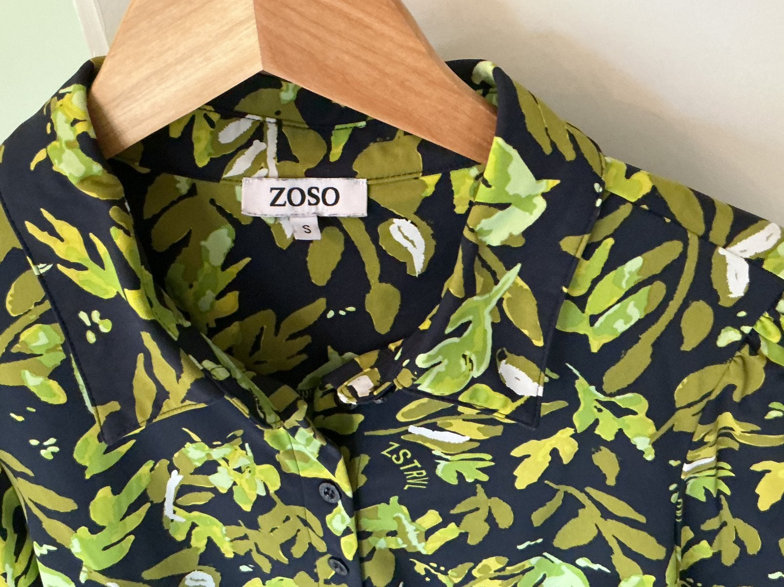 Prachtige ZOSO blouse mt. S,  als nieuw!!!   D.blauw/ groen, Ophalen of Verzenden, Zo goed als nieuw, Maat 36 (S), Blauw