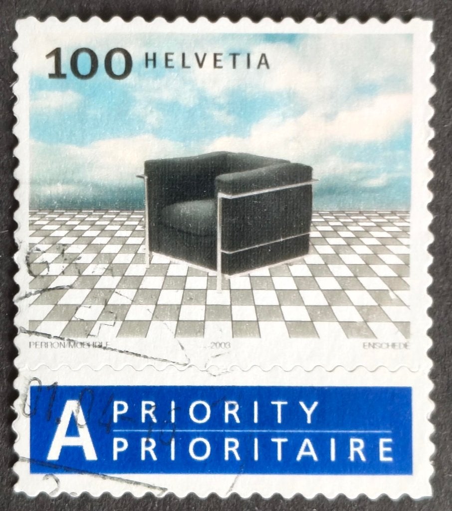 ZWITSERLAND - Corbusier-stoel 2003, Verzenden, Gestempeld