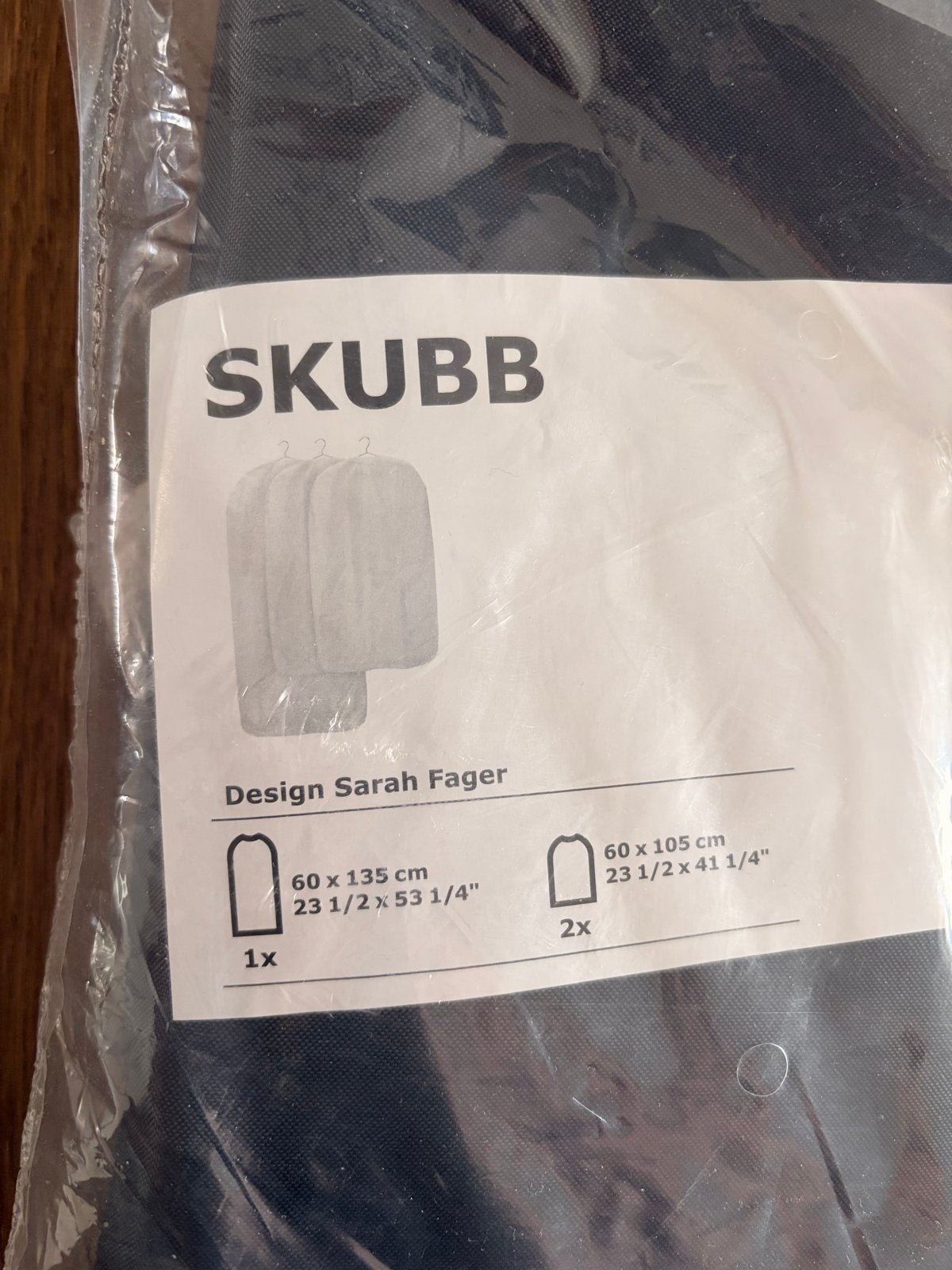 IKEA SKUBB Kledinghoezen - 1x 135cm, 2x 105cm, Ophalen of Verzenden, Nieuw, Kunststof