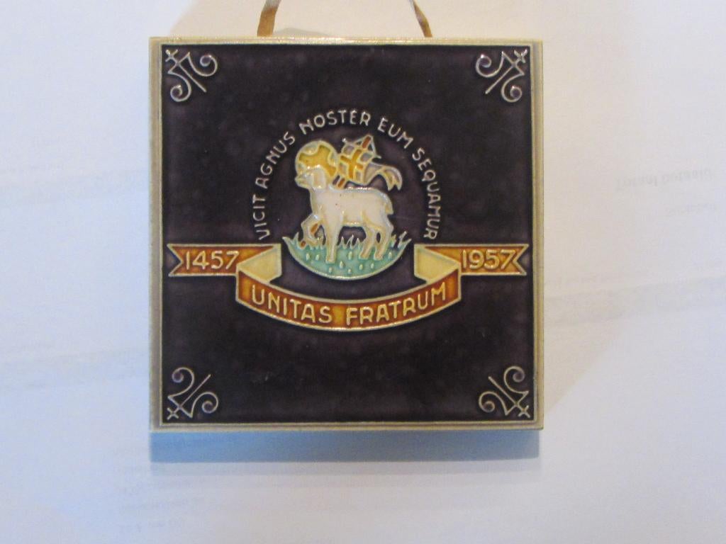 Westraven lustrum tegeltje 1457-1957, Ophalen of Verzenden
