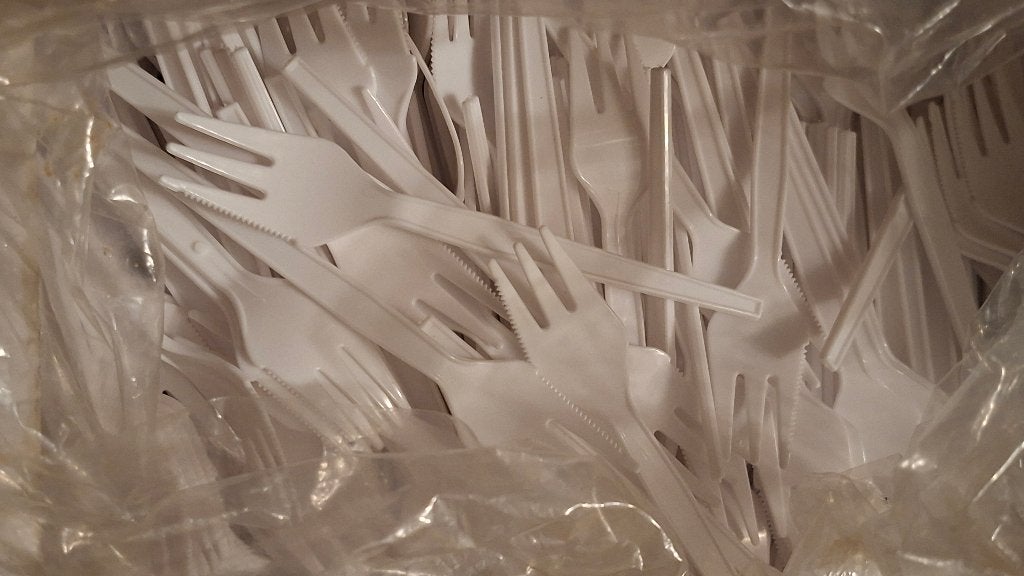 gebaksvorkjes plastic, Huis en Inrichting, Kunststof, Gebaksvork, Los bestek, Nieuw