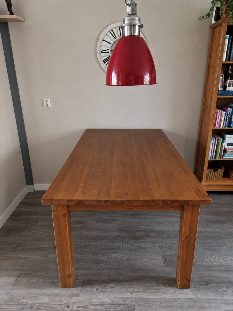 Grenen eettafel, Huis en Inrichting, Tafels | Eettafels, Ophalen, Gebruikt, 50 tot 100 cm, Vijf personen of meer