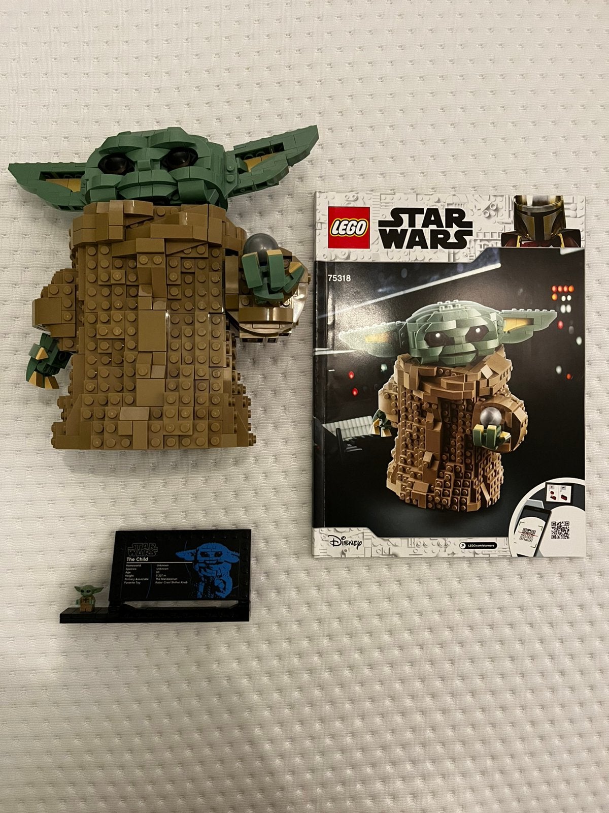 Lego baby yoda, Ophalen of Verzenden, Zo goed als nieuw, Actiefiguurtje