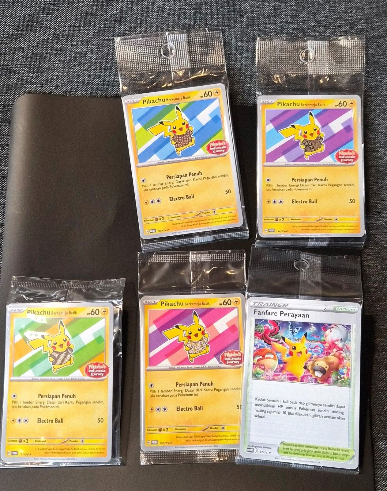 Pikachu set Indonesia, Ophalen of Verzenden, Nieuw, Meerdere kaarten