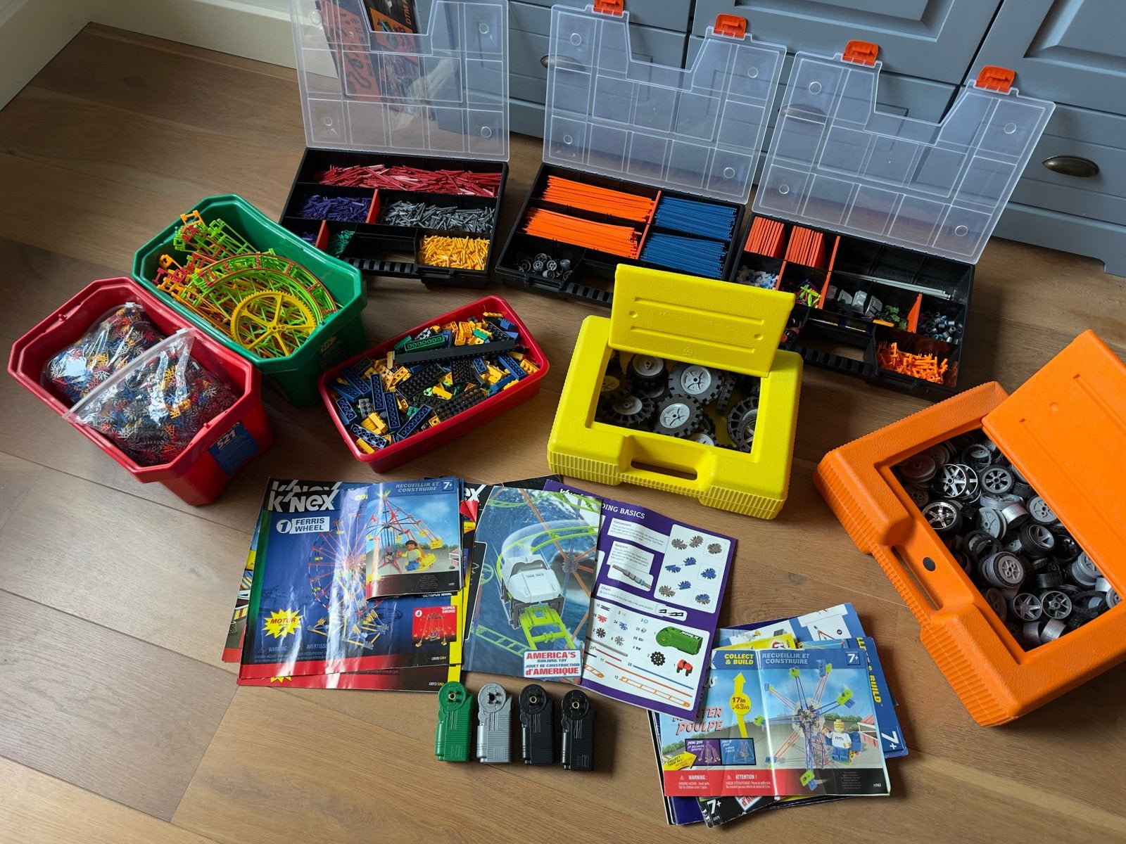 Grote K'nex set met 2 achtbanen en veel extra's, Ophalen, Gebruikt, K'nex
