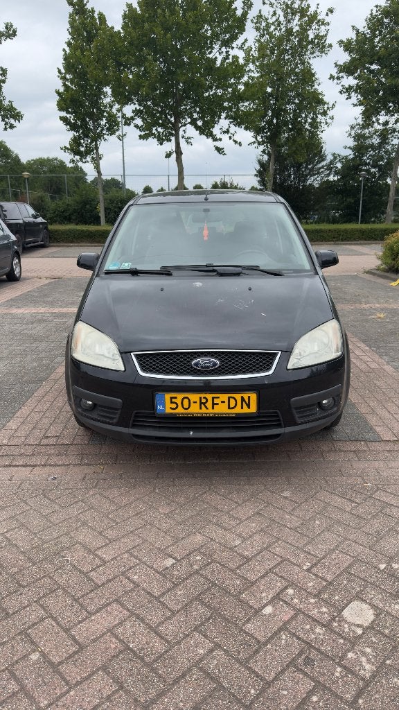 Ford C-Max 1.8 92KW 2005 Zwart, Auto's, Voorwielaandrijving, 125 pk, 4 cilinders, Zwart