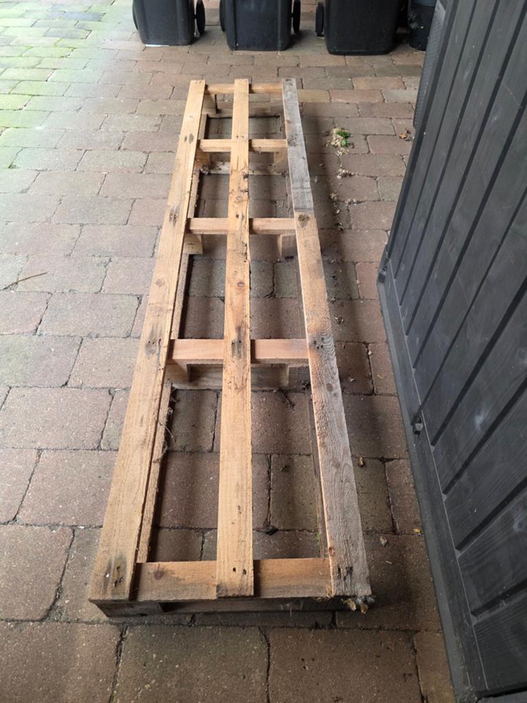 Pallet 243 54, Doe-het-zelf en Verbouw, Hout en Planken, Ophalen, Gebruikt, 200 tot 250 cm, Pallet