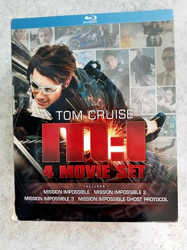 BLURAY MISSION: IMPOSSIBLE 1-4 - Nederlandse edities, Ophalen of Verzenden, Zo goed als nieuw, Actie