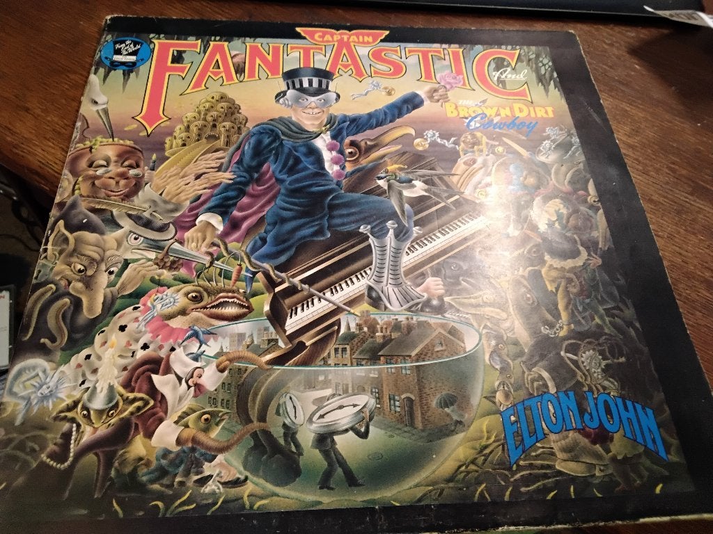 Elton John ‎– Captain Fantastic ...Cowboy  DJM  LP   1975, Gebruikt, Ophalen of Verzenden, 12 inch, Poprock