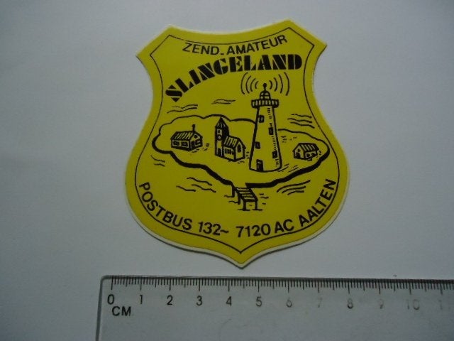 sticker oud AALTEN Slangeland zender amateur piraat piraten, Verzamelen, Verzenden, Zo goed als nieuw, Bedrijf of Vereniging