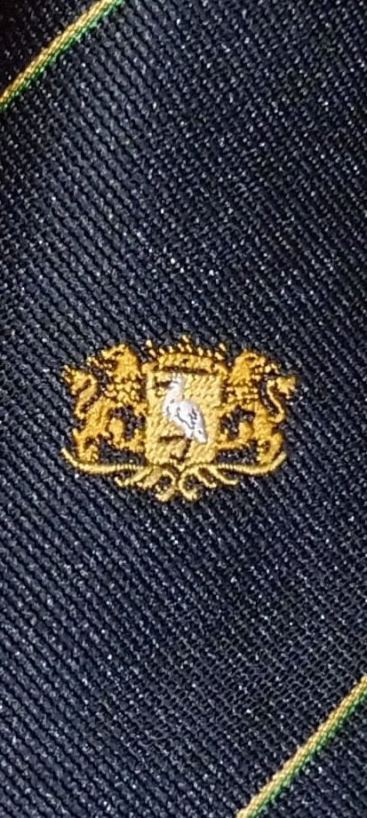 Den Haag 's-Gravenhage stropdas Gemeente Wapen Ooievaar, Ophalen of Verzenden, Nieuw, Blauw