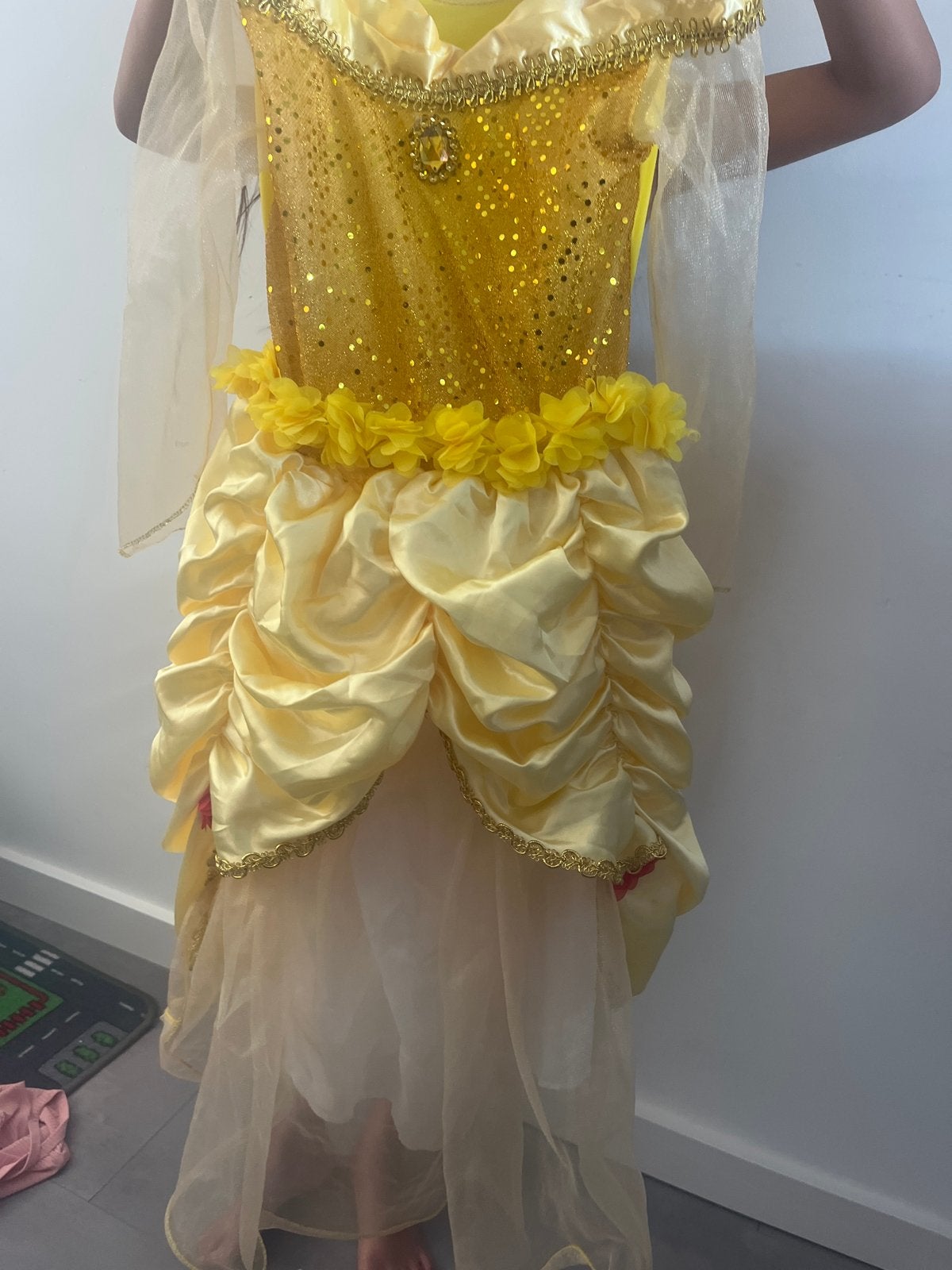 Prinsessenjurk Geel Belle & het Beest - Verkleedkostuum, Kinderen en Baby's, Carnavalskleding en Verkleedspullen, Ophalen of Verzenden