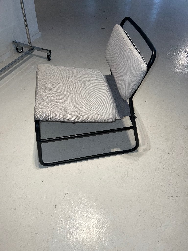 Fauteuil ikea, lichtgrijs, linneback, loungestoel, zgan, Huis en Inrichting, Ophalen, Kunststof, 75 tot 100 cm, Zo goed als nieuw