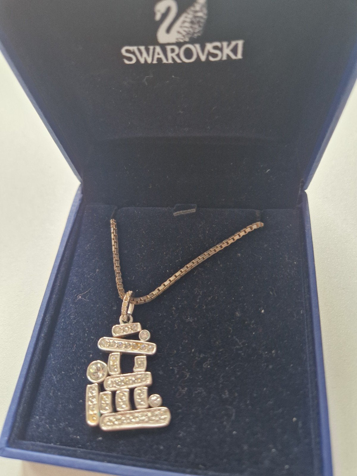 swarovski hanger met ketting, Verzamelen, Ophalen, Sieraad of Horloge