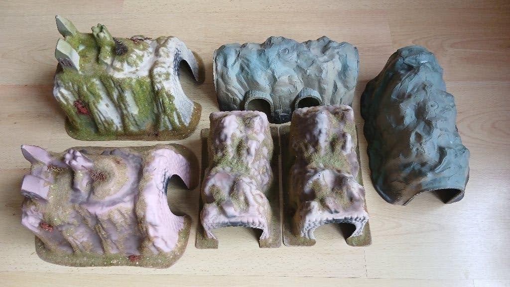 Diverse kunststof  tunnels, Overige merken, Gebruikt, Gelijkstroom of Wisselstroom, Brug, Tunnel of Gebouw