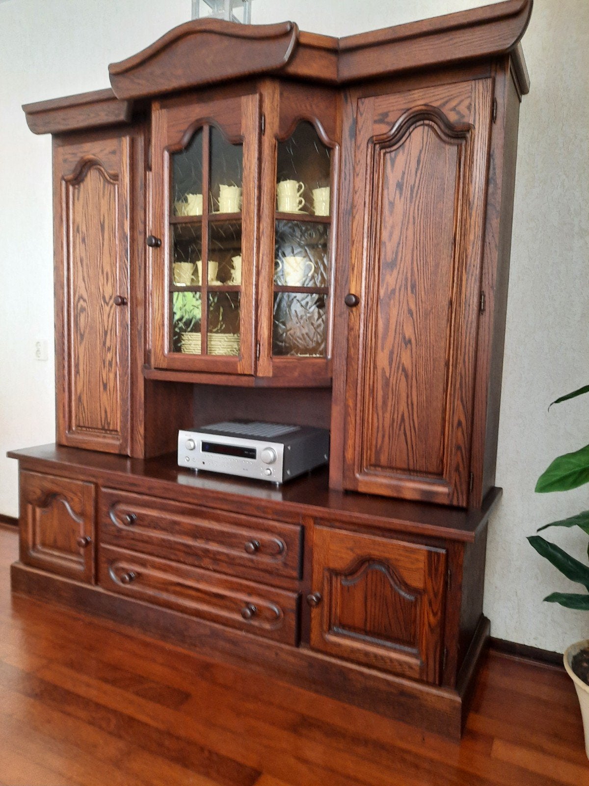 Eikenhouten kast, Huis en Inrichting, Ophalen, Gebruikt, 25 tot 50 cm, 200 cm of meer