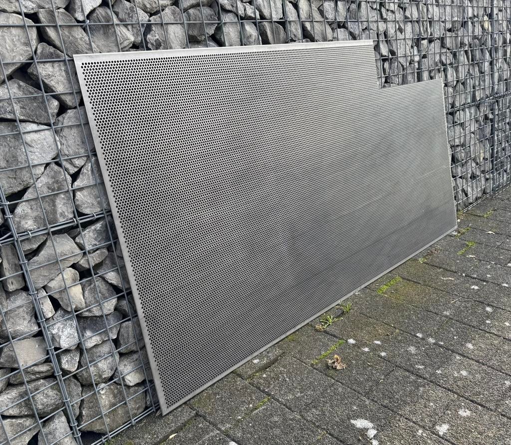 geperforeerde RVS 314 plaat 2000x1000x4 mm  R5 T8 35%, Doe-het-zelf en Verbouw, Platen en Panelen, Ophalen, Nieuw
