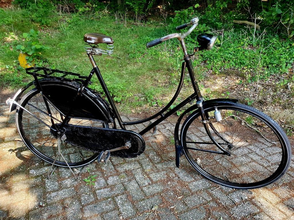 Vintage Damesfiets fr 59 oldtimer citybike stadsfiets, 56 cm of meer, Ophalen, Terugtraprem, Overige merken