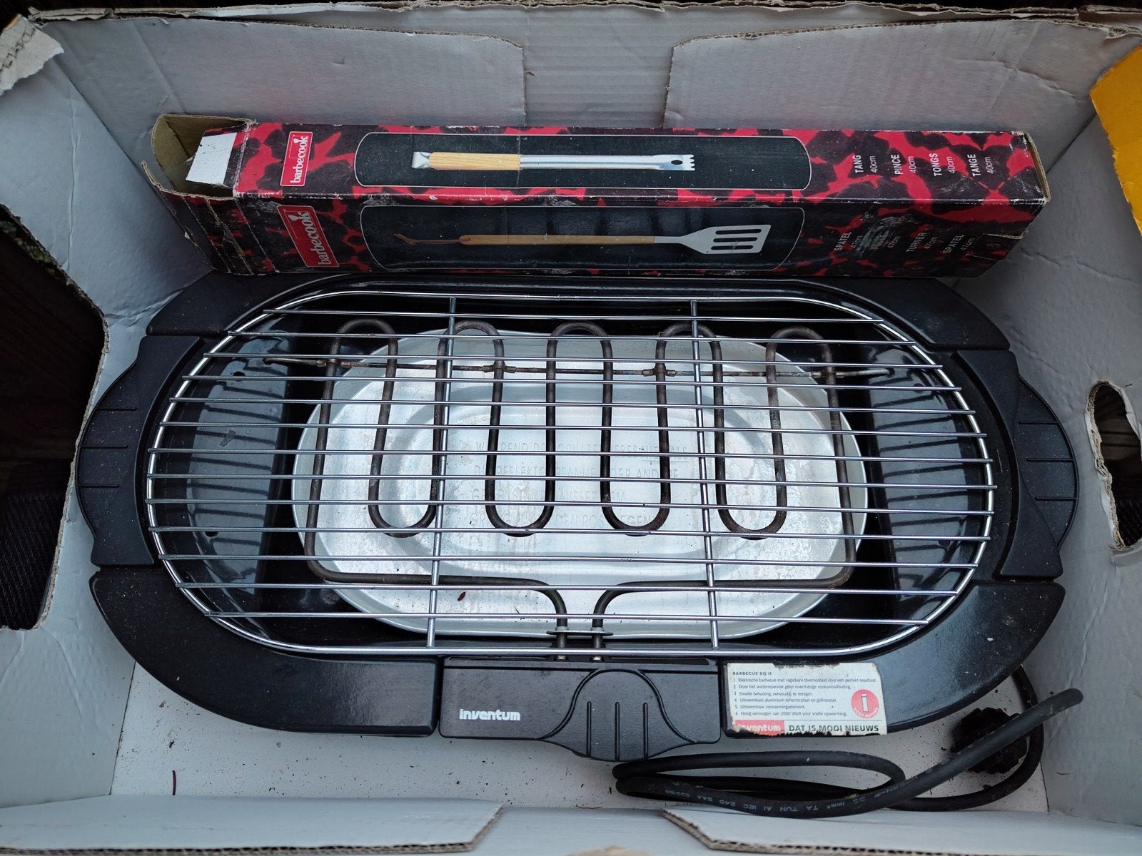 2 stuksInventum BQ10 Elektrische BBQ - 2000W met thermostaat, Ophalen