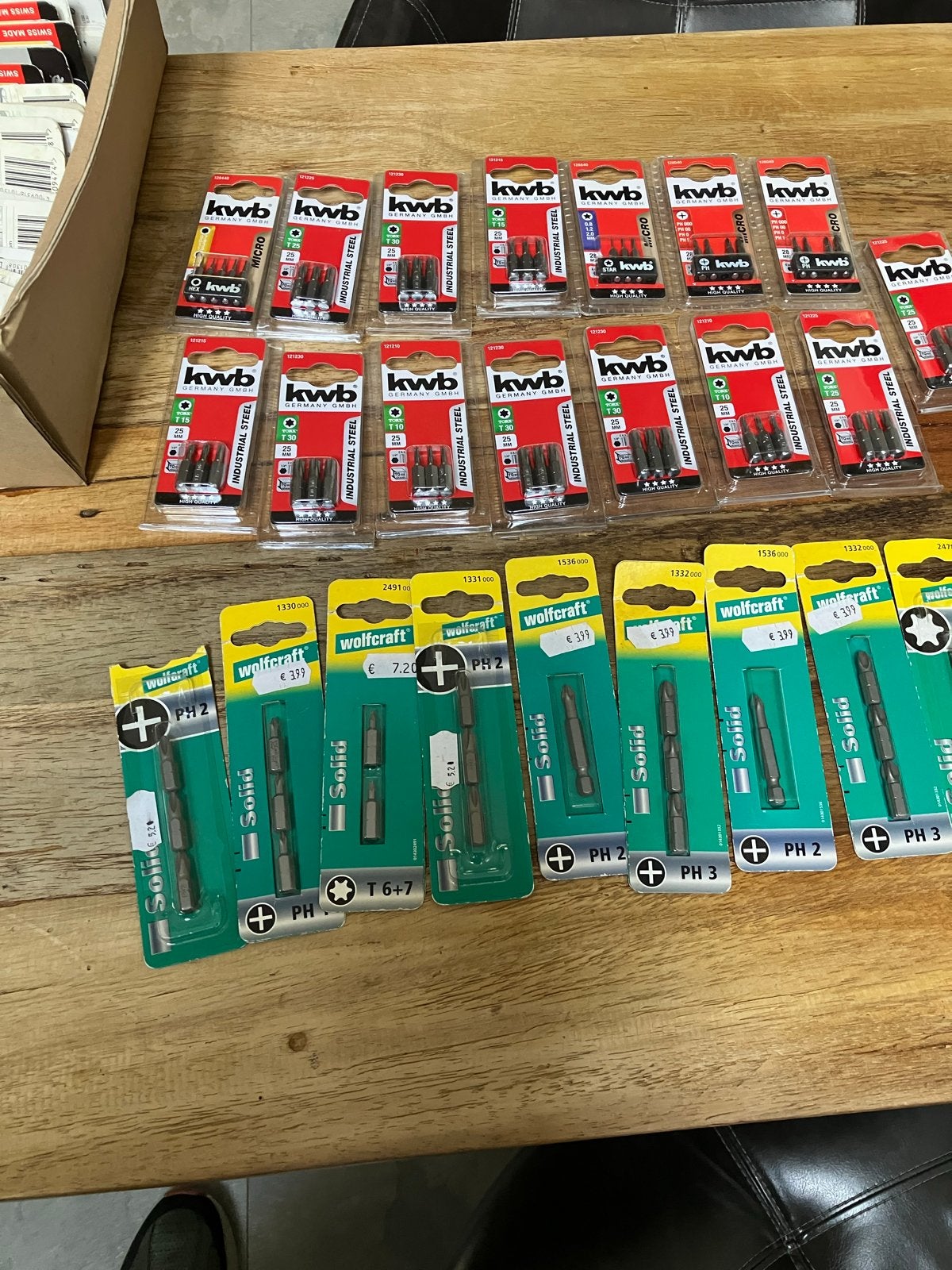 Grote partij schroefbits (KWB, Wolfcraft, Black+Decker), Ophalen, Nieuw