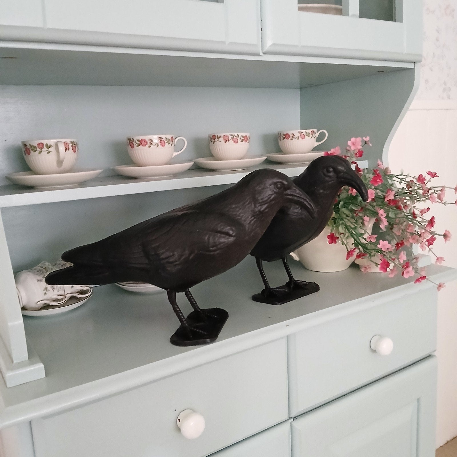 2 stuks kraaien, raven, Tuin en Terras, Ophalen of Verzenden, Zo goed als nieuw