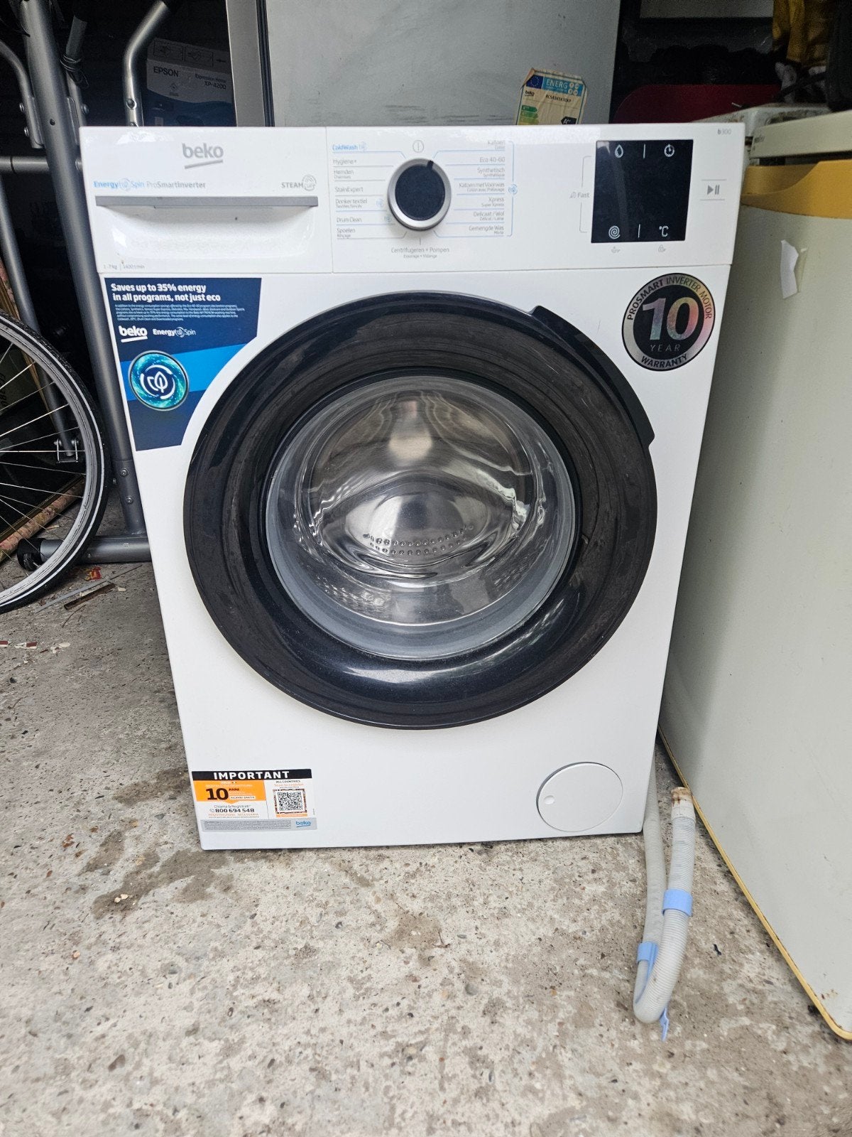 Beko Wasmachine, Ophalen