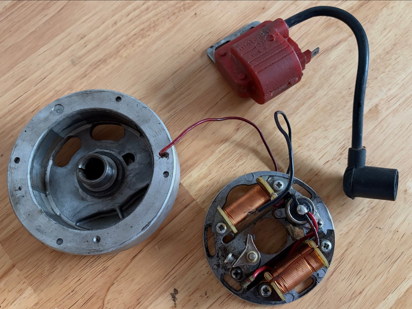 Motoplat Linksdraaiende Ontsteking voor Puch, Verzenden, Gebruikt, Overige typen