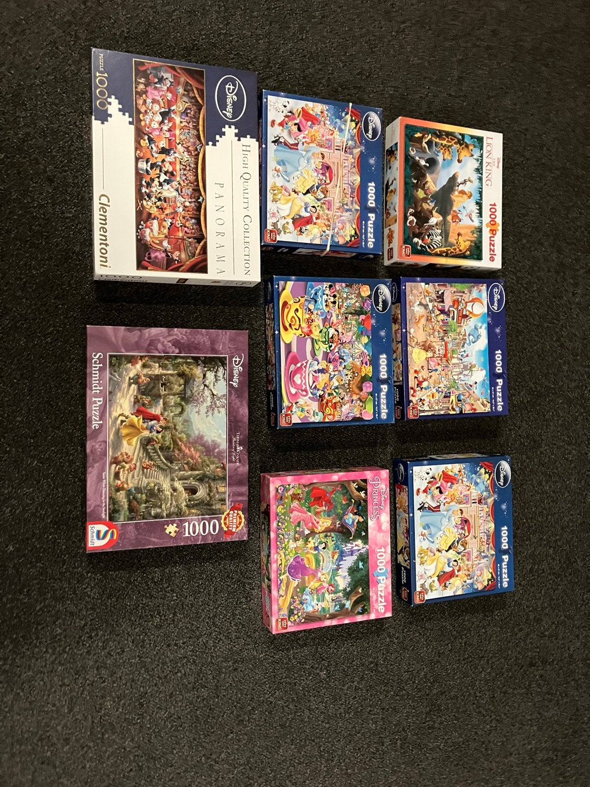 Disney legpuzzels - Diverse uitvoeringen, Ophalen, 500 t/m 1500 stukjes, Gebruikt, Legpuzzel