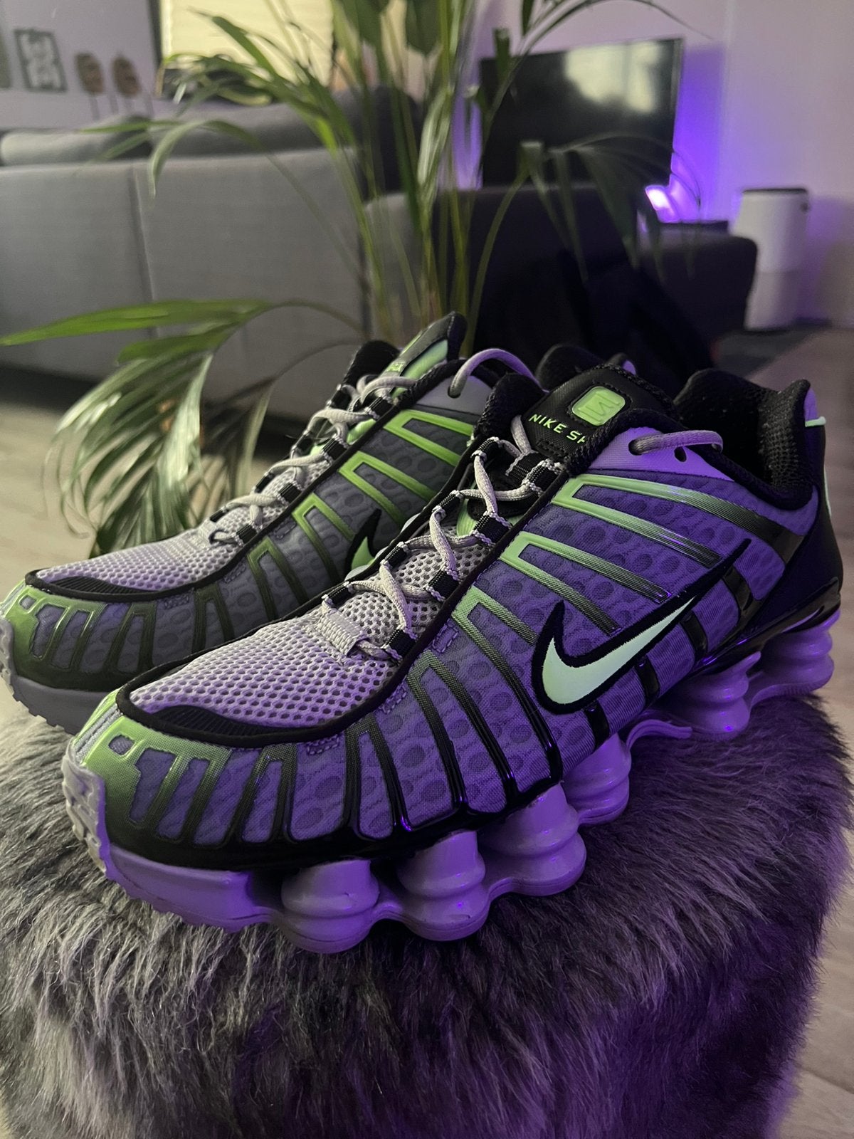 Nike Shox TL Wolf Grey Lime Blast 43 - like new, Ophalen of Verzenden, Zo goed als nieuw, Overige kleuren