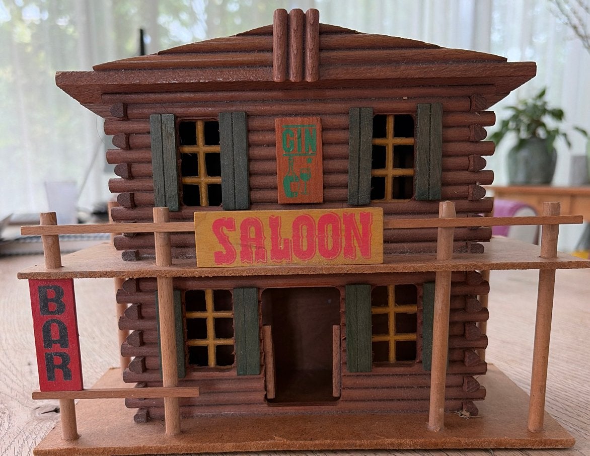 Vintage houten Saloon (26x20) en Fort Apache speelset, Ophalen of Verzenden, Gebruikt