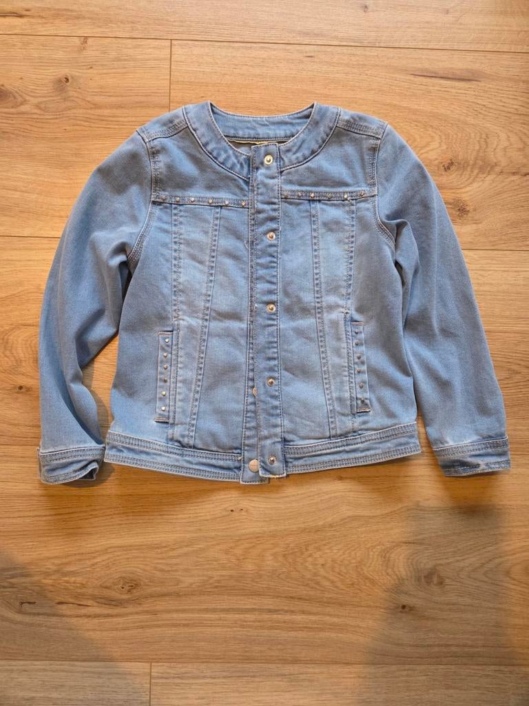 Spijkerjas Mayoral, maat 7, Kinderen en Baby's, Kinderkleding | Maat 122, Mayoral, Meisje, Ophalen of Verzenden, Zo goed als nieuw