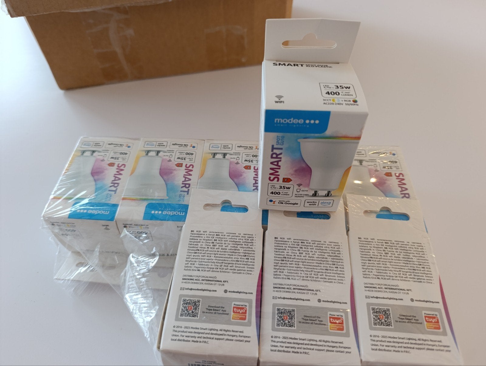 9x Modee Smart Spot GU10 LED Lampen - Nieuw in doos, Overige merken, GU10, Smart home compatibel, Nieuw