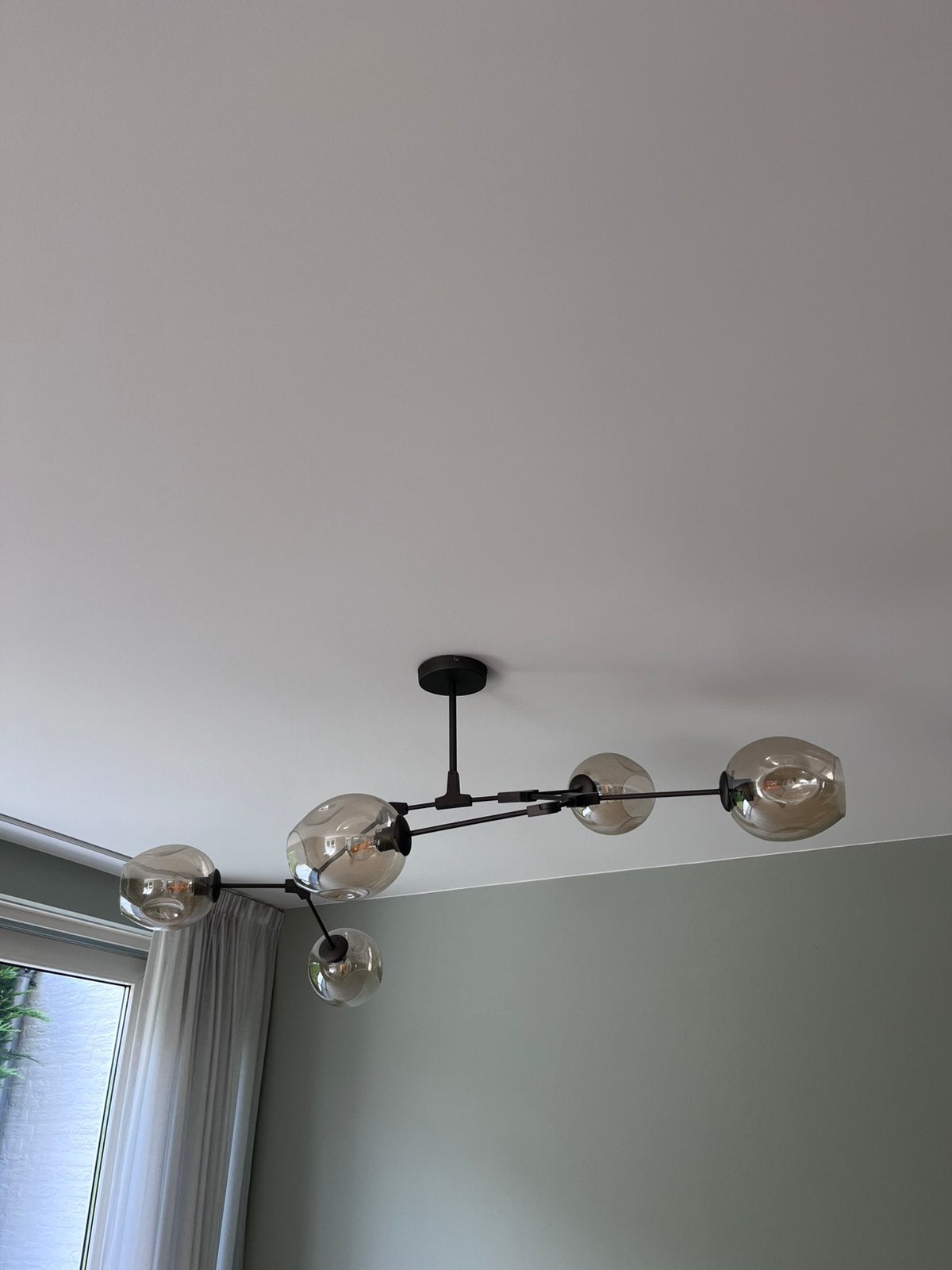 Hanglamp woonkamer/eetkamer, Ophalen, Zo goed als nieuw, Glas
