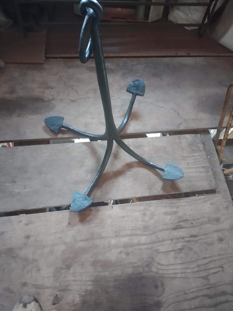 Antiek gesmeed anker, Ophalen, Gebruikt, Rechthoekig, 50 tot 100 cm