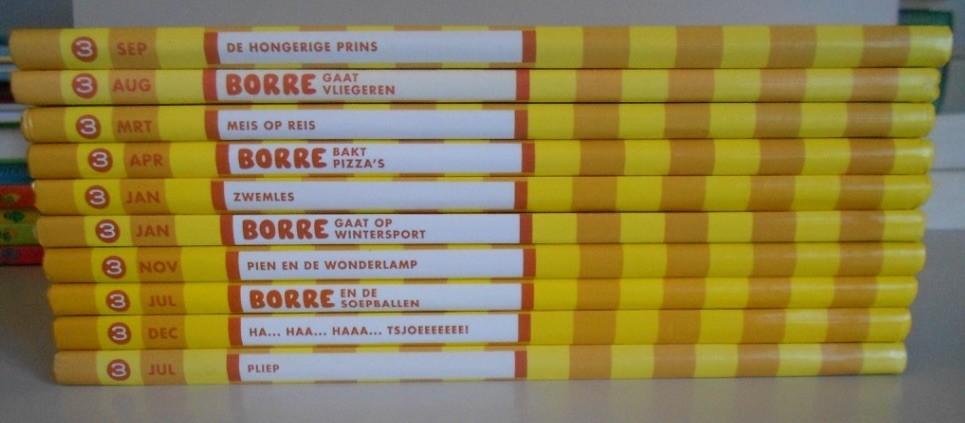 10x BORRE = groep 3 = Gestreepte boekjes / Leesclub = 1 koop, Ophalen, Zo goed als nieuw, Fictie algemeen