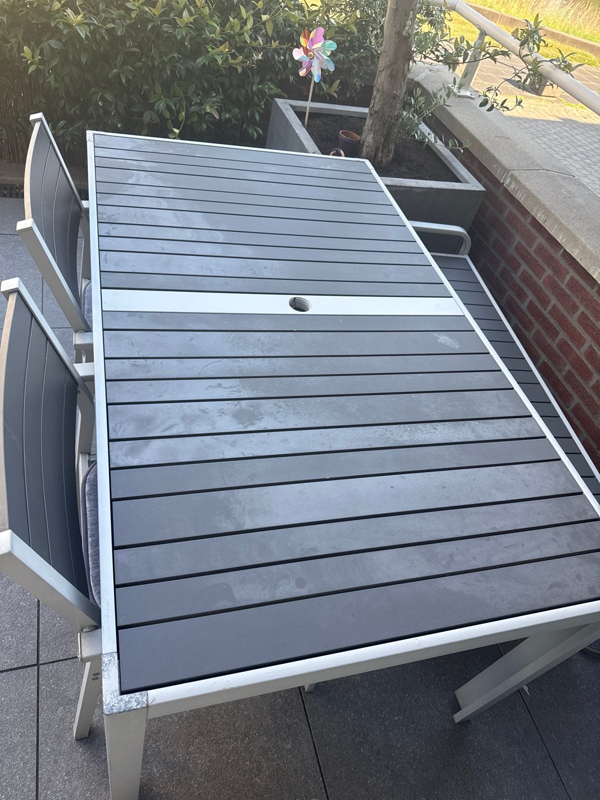 Ikea SJÄLLAND, Tuin en Terras, Tuinsets en Loungesets, Ophalen, Gebruikt, 6 zitplaatsen, Aluminium