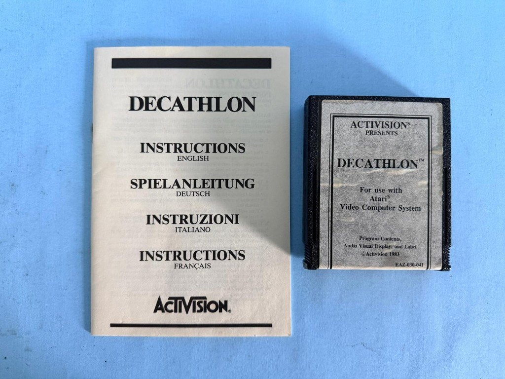 Decathlon (Atari 2600), Spelcomputers en Games, Gebruikt, 1 speler, Ophalen of Verzenden, Atari 2600