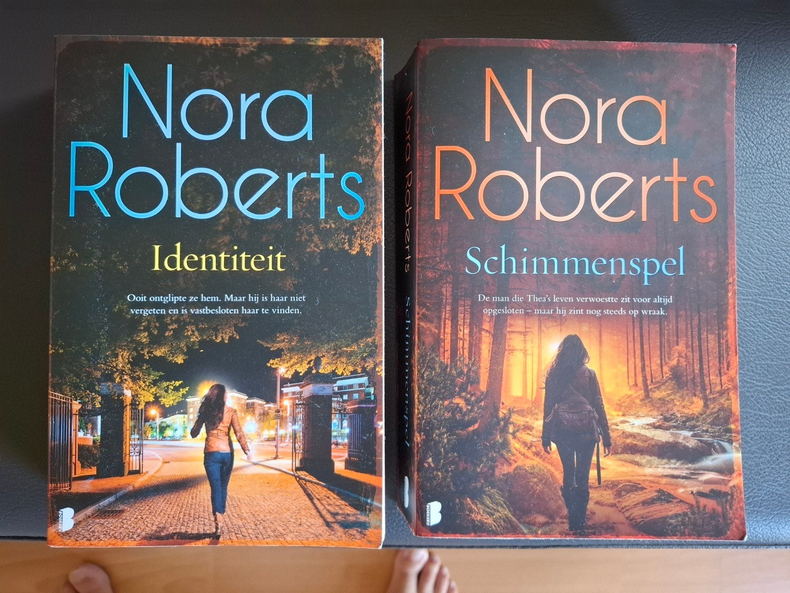 Nora Roberts - Identiteit & Schimmenspel (2 boeken), Ophalen of Verzenden, Zo goed als nieuw, Nora Roberts