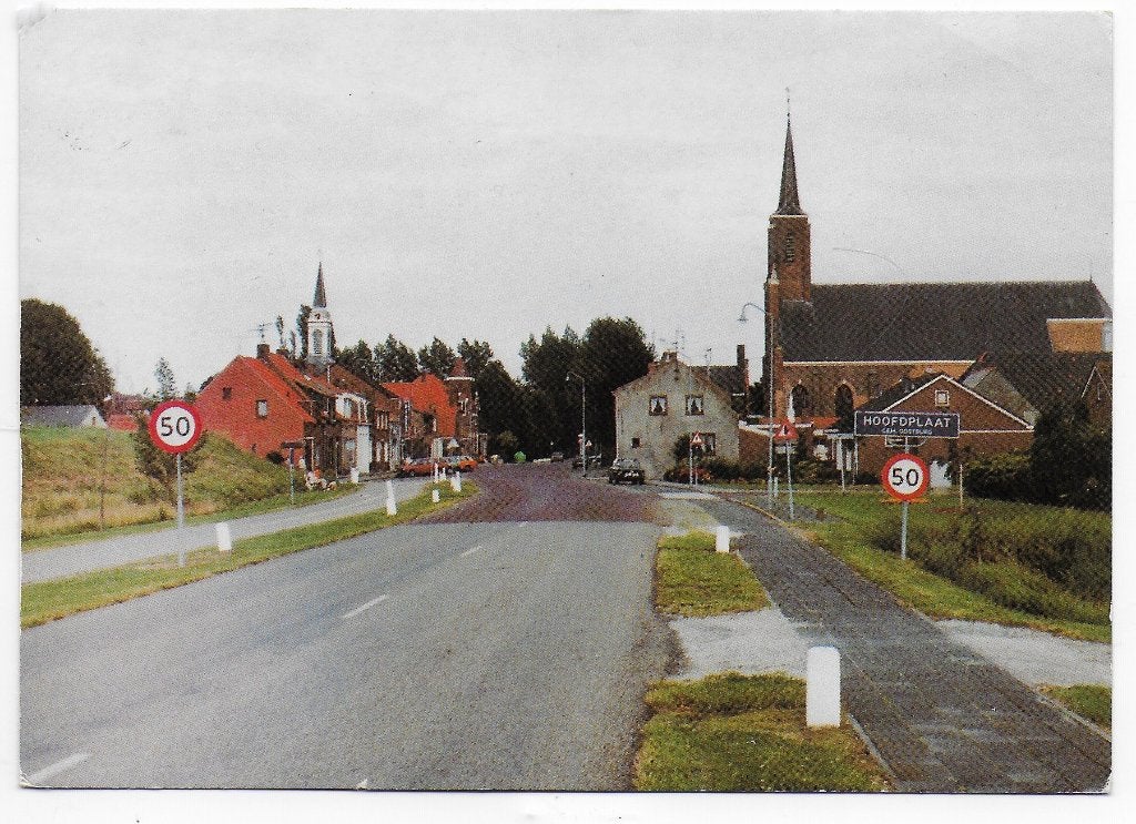 Hoofdplaat Westlangstraat Gelopen Ansichtkaart ( B6211 ), Ophalen of Verzenden, 1960 tot 1980, Gelopen
