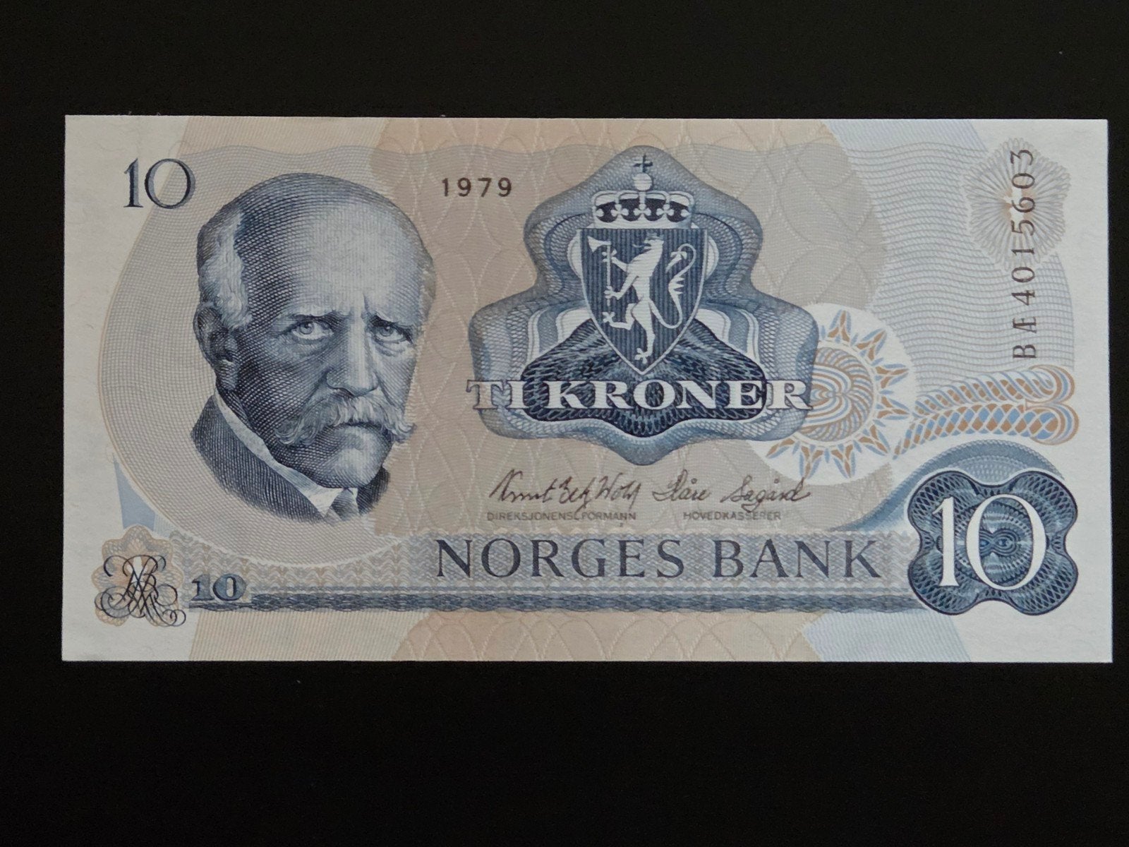Norway 10 kroner 1979 UNC, Ophalen of Verzenden, Overige landen